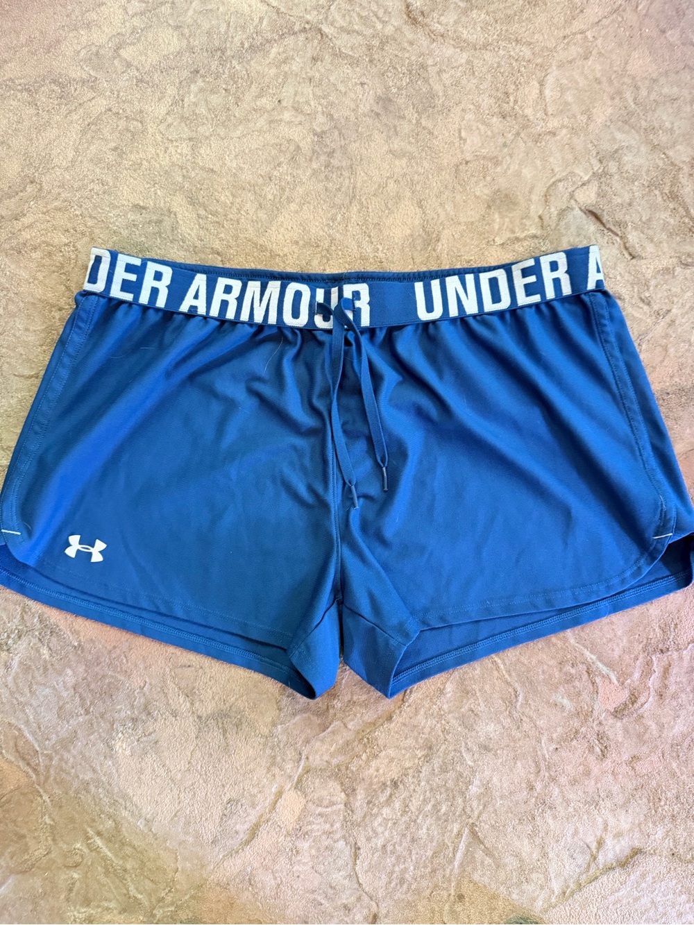 LG Blue Women's Athletic Shorts with Branded Waistband